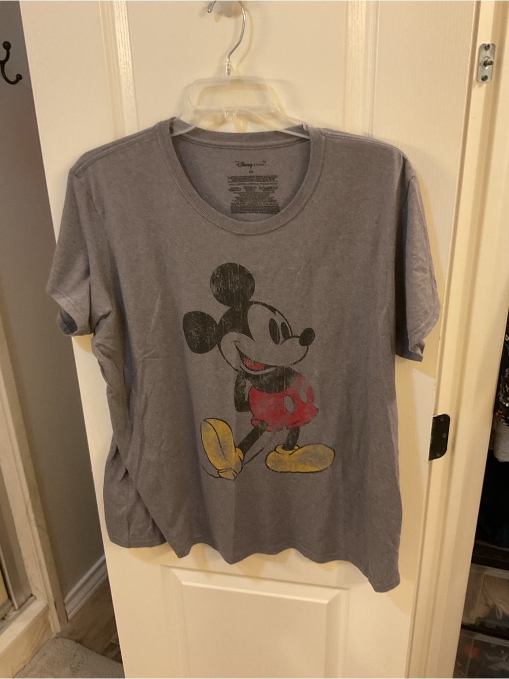 Disney Heather Gray Minnie Mouse Print Tee